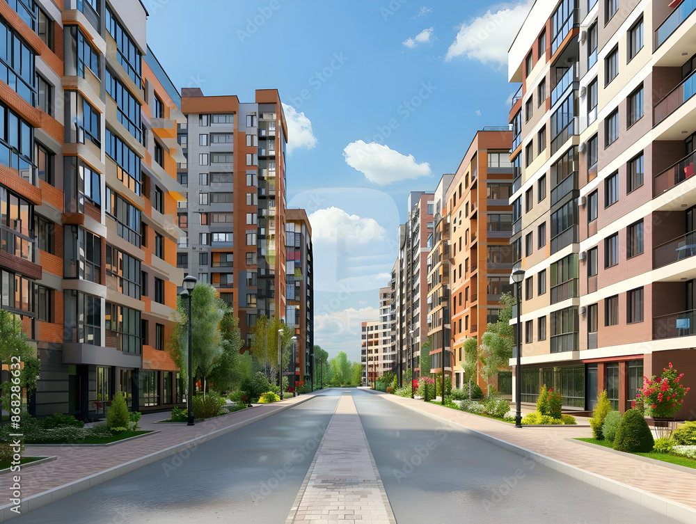 New luxury residential buildings, stylish office building, Premium Apartments and flat building, City building New luxury residential buildings, stylish office building, Premium Apartments and flat building, City building