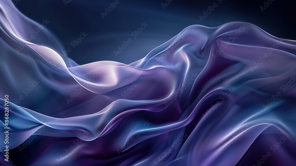 Fototapeta premium 3d abstract modern wave liquid desktop background wallpaper banner