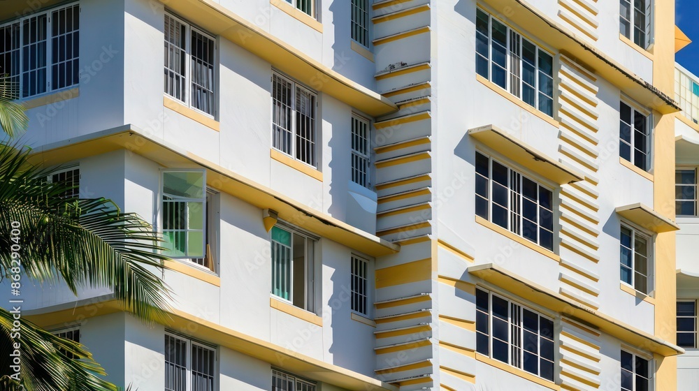 art deco apartment building with geometric Bahama shutters, adding flair to the architectural history art deco apartment building with geometric Bahama shutters, adding flair to the architectural history