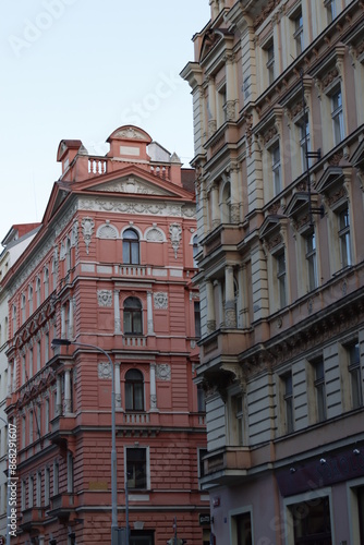 Architecture in the city of Prague, Czech Republic