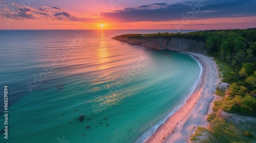 Serene Sunset at Carters Beach, Nova Scotia: A Secluded Gem of White Sands and Turquoise Waters