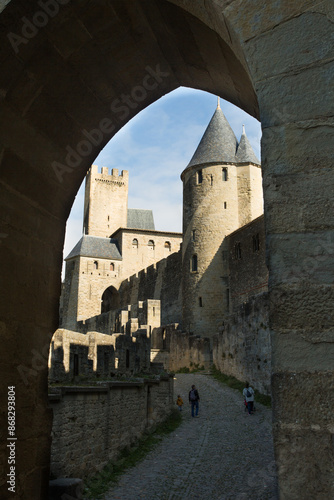 view of Carcassonne castle photo