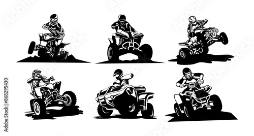 Atv free style illustration design vector	
