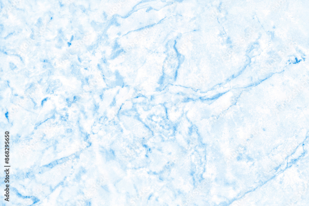 Fototapeta premium White blue background marble wall texture for design art work, seamless pattern of tile stone with bright and luxury.