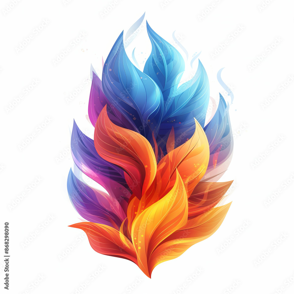 Abstract Fire Flame Illustration Abstract Fire Flame Illustration