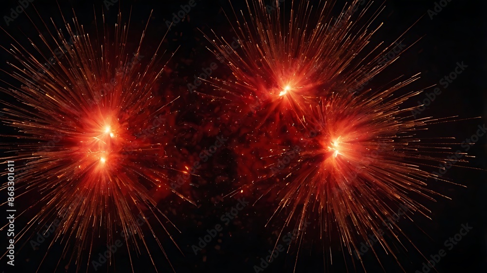 Bright explosion of red lights with dark black background, abstract background wallpaper design Bright explosion of red lights with dark black background, abstract background wallpaper design