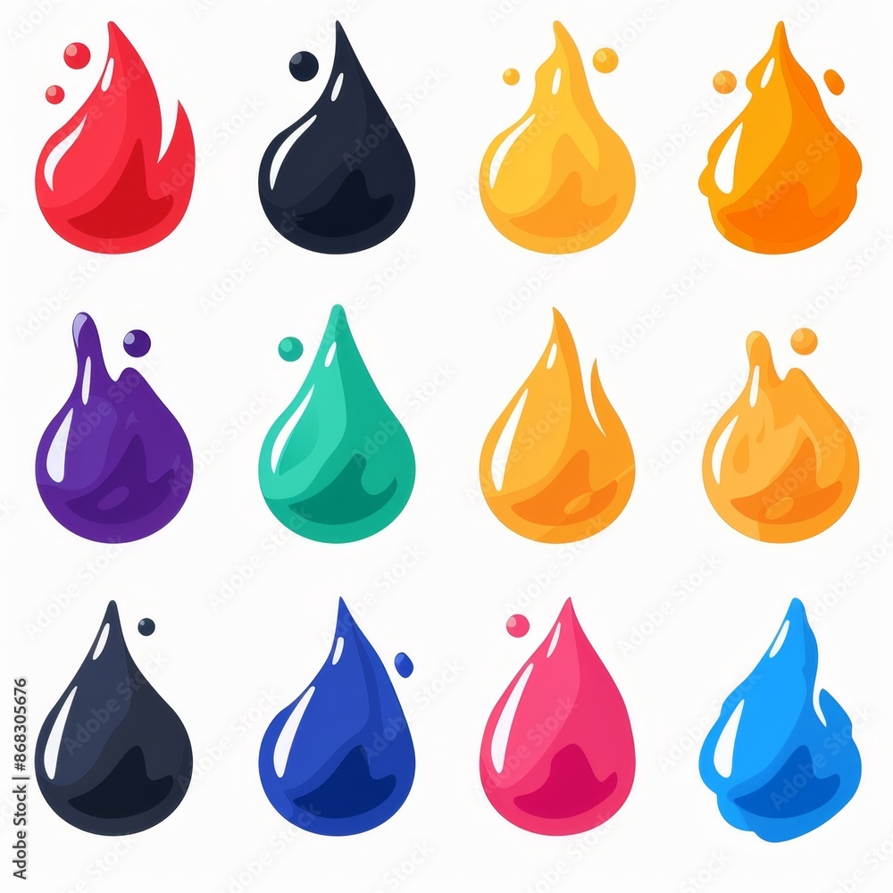 Slime toy icon, mucus symbol, color acrylic paint, cream splash, elastic goop, viscous elastic paste Slime toy icon, mucus symbol, color acrylic paint, cream splash, elastic goop, viscous elastic paste