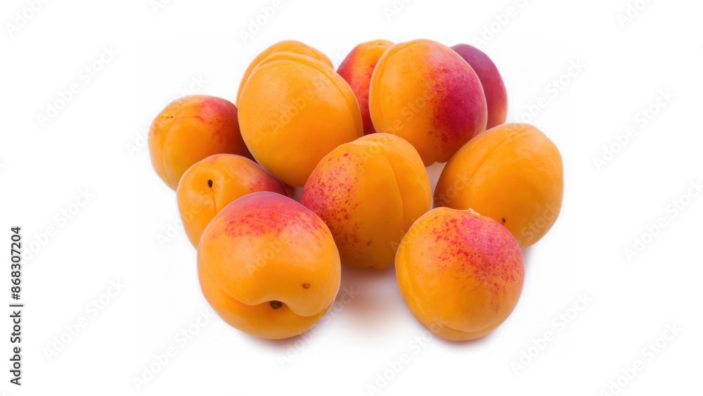 Peach on white background Peach on white background