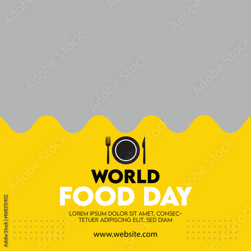 World food day celebrate flat design