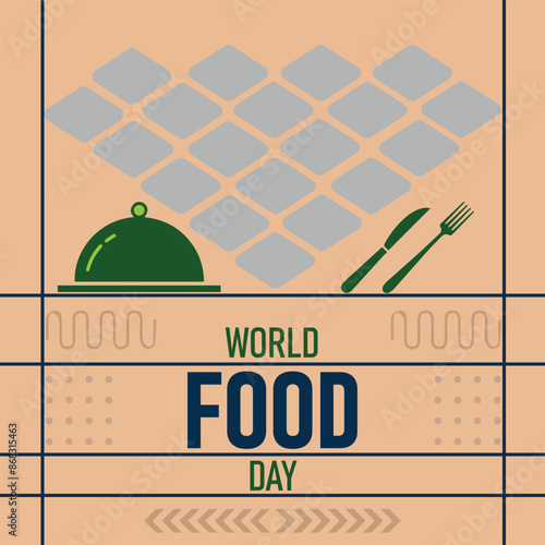 World food day celebrate flat design