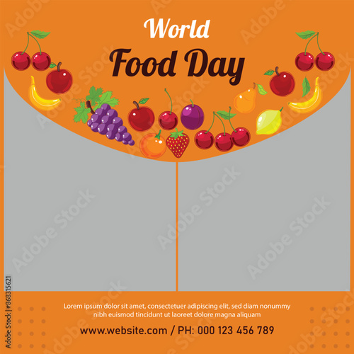 World food day celebrate flat design