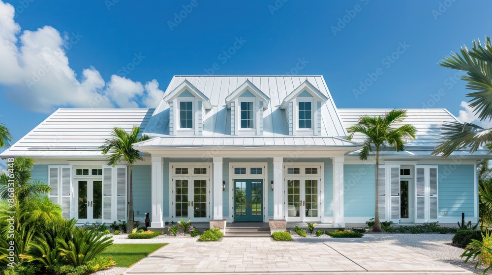 colonial revival home with crisp white Bahama shutters, adding a traditional touch with a functional twist colonial revival home with crisp white Bahama shutters, adding a traditional touch with a functional twist