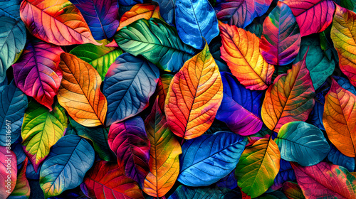 Wallpaper Mural Colorful autumn leaves background Torontodigital.ca
