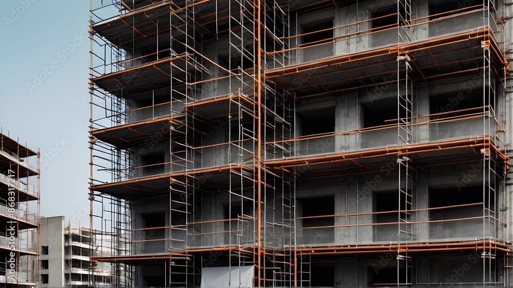 scaffolding-front-of-view-background-the-empty-place scaffolding-front-of-view-background-the-empty-place