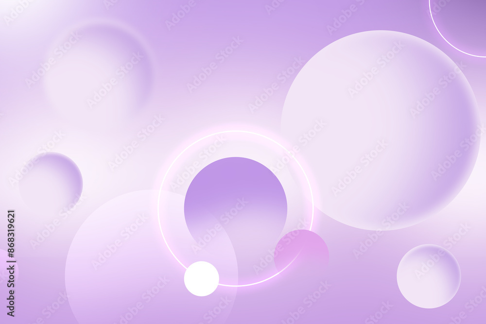 Obraz premium Abstract geometric background gradient soft light purple bokeh for Graphic Business background hitech technology digital design illustration web template background backdrop desktop wallpaper bubbles