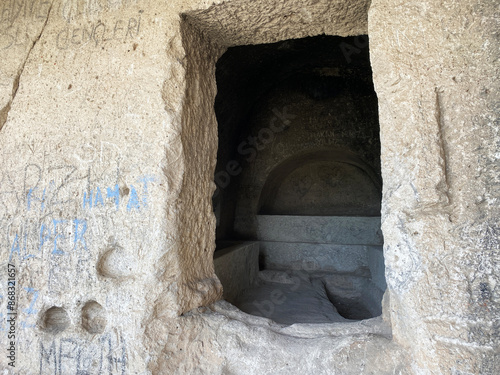 Fotografie Gerdekkaya Mausoleum, located in Eskisehir, Turkey, was built during the Hellenistic period