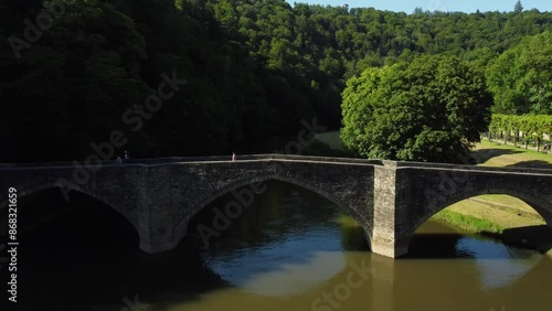 A Stone Bridge Over a River in Bouillon