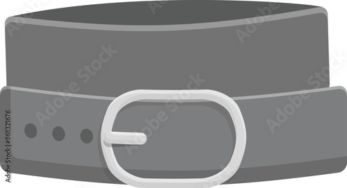 This stylish grey leather belt is a perfect accessory for any fashion conscious individual
