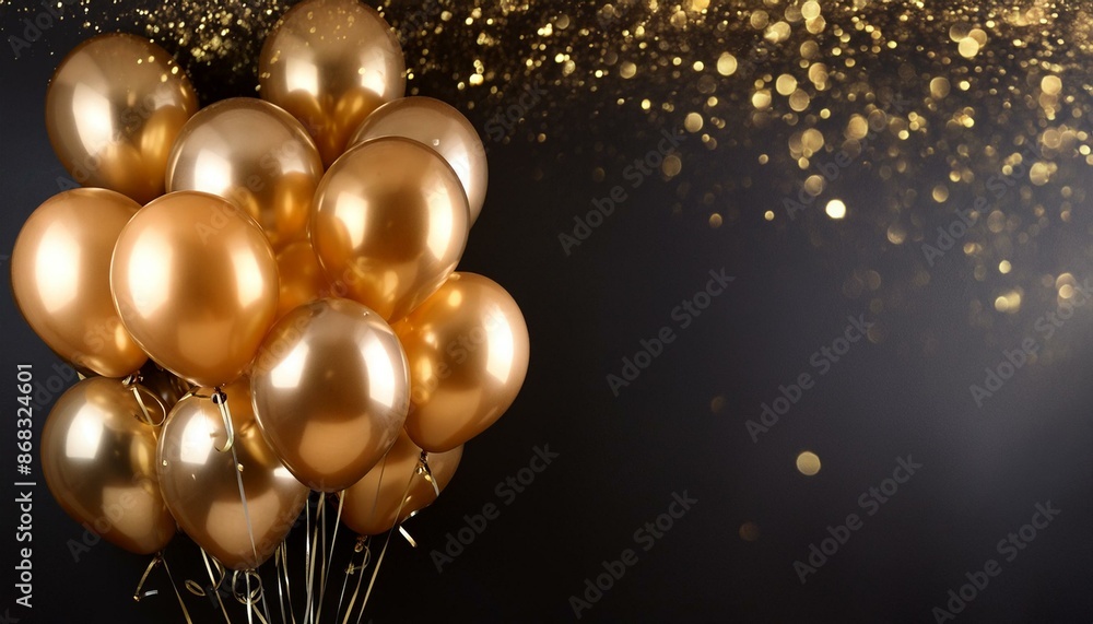 gold balloons, confetti, exclusive backdrop perfect for a special event ver 13 gold balloons, confetti, exclusive backdrop perfect for a special event ver 13