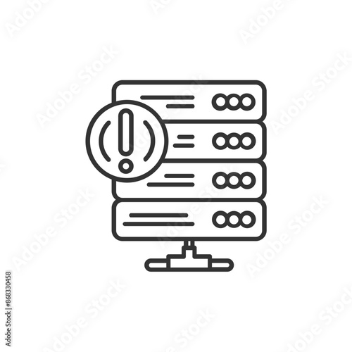 Web Hosting Collection 
outline web icon. Web hosting, servers, CDN, VPN, domains, FTP, internet, backup, SSL, databases and firewalls, and more. Vector illustration