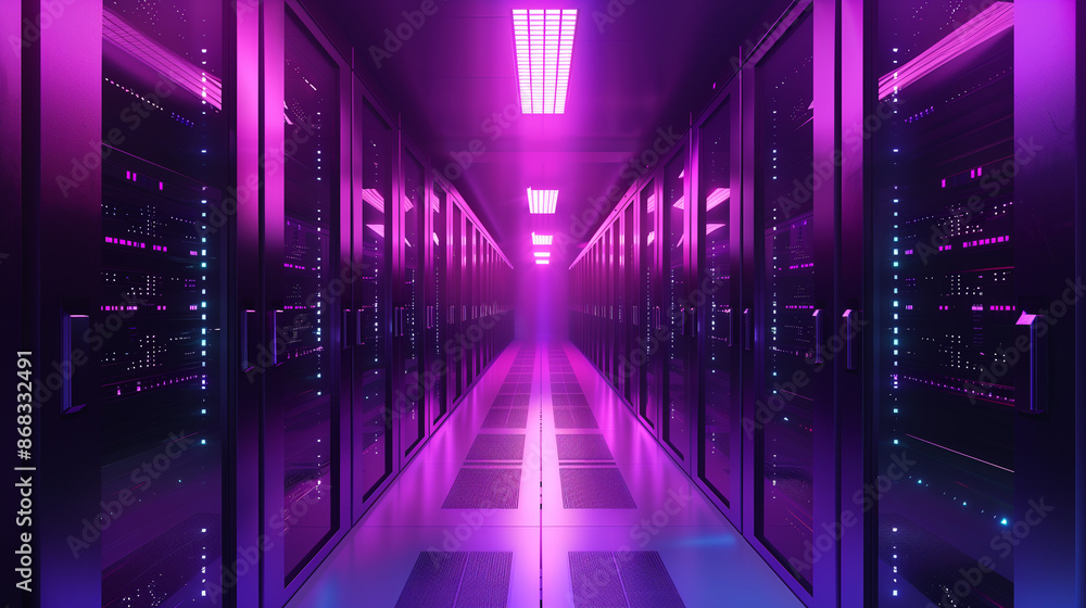 A datacenter or data center computers technology business concept A datacenter or data center computers technology business concept