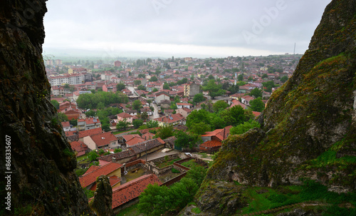 Inonu district, located in Eskisehir, Turkey, is famous for its ancient caves. photo