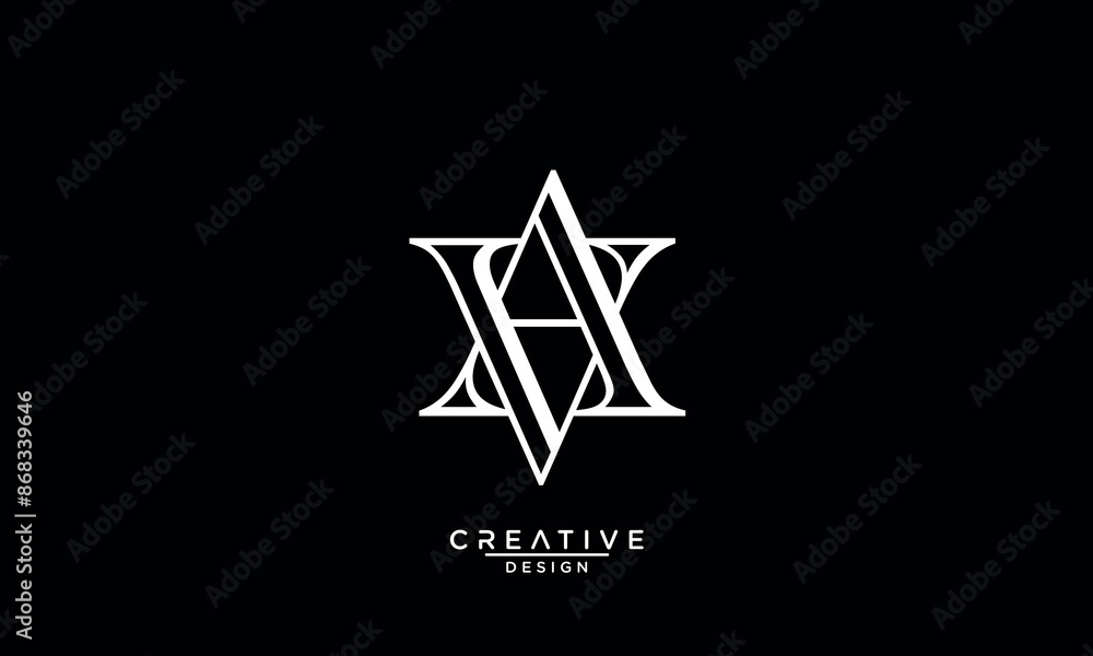 AV, VA, A, V, Abstract Letters Logo Monogram AV, VA, A, V, Abstract Letters Logo Monogram