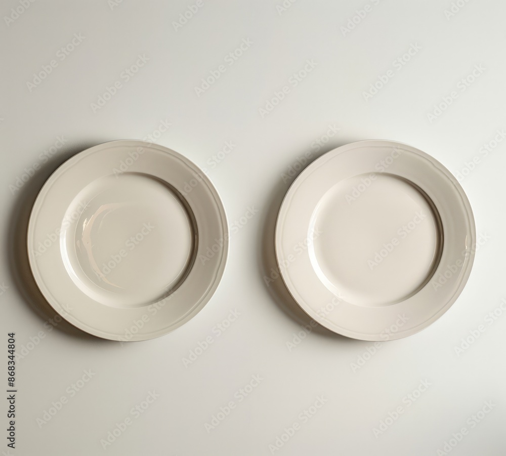 Elegant White Ceramic Dinner Plates Set of 2 Elegant White Ceramic Dinner Plates Set of 2