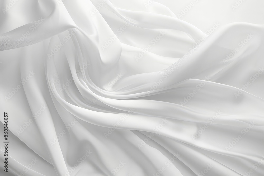 Obraz premium Soft Focus White Silk Drapery