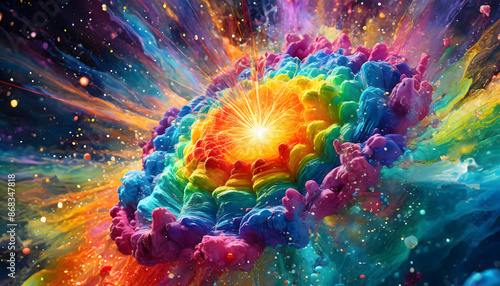 regenbogen, wirbel, sturm, tornado, neu, orkan, design, abstrakt, kunst, bunt, modern, wolke, cosmos, futuristisch, vibrant, neon, Farben, gestalten, Hintergründe, muster, textur, 3d, energie, dampf, 