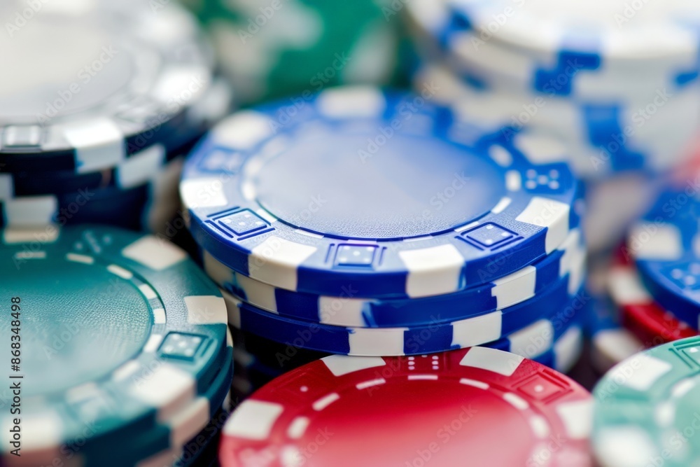 Vibrant Casino Chips: A Colorful Collection of Gaming Chips Vibrant Casino Chips: A Colorful Collection of Gaming Chips