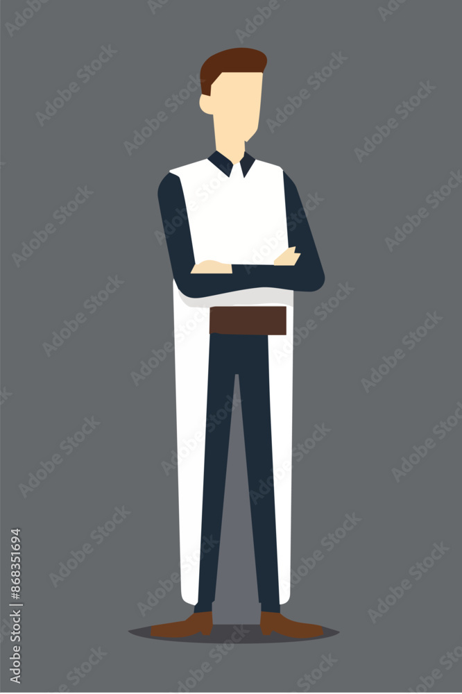 uomo in piedi posto con il viso avanti in varie pose e vari vestiti di abbigliamento vettoriale editabile uomo in piedi posto con il viso avanti in varie pose e vari vestiti di abbigliamento vettoriale editabile