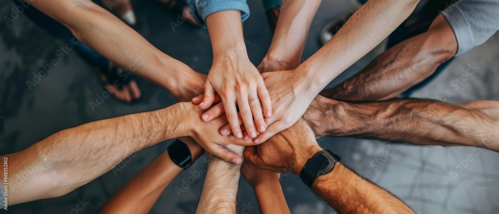 Hand Held Out For Help Unity Hands Together in Unity and Support Stock Illustration | Adobe Stock