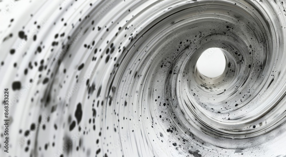 Abstract Black and White Spiral Pattern Abstract Black and White Spiral Pattern