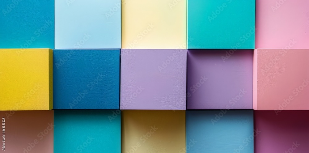 Vibrant Geometric Pattern with Colorful Blocks Vibrant Geometric Pattern with Colorful Blocks