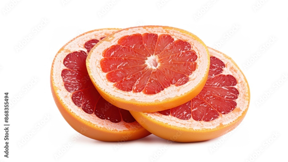 Grapefruit white background Grapefruit white background