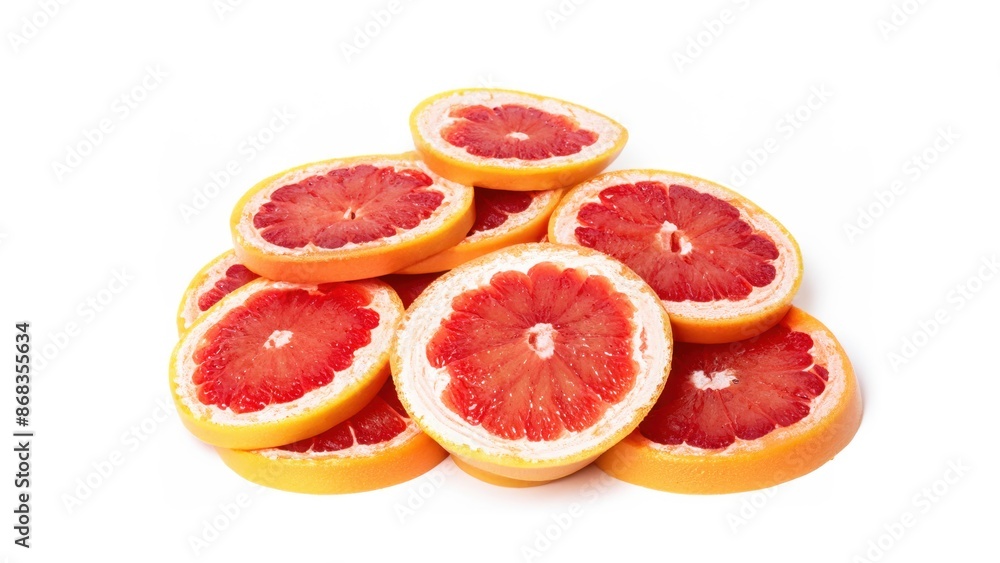 Grapefruit white background Grapefruit white background