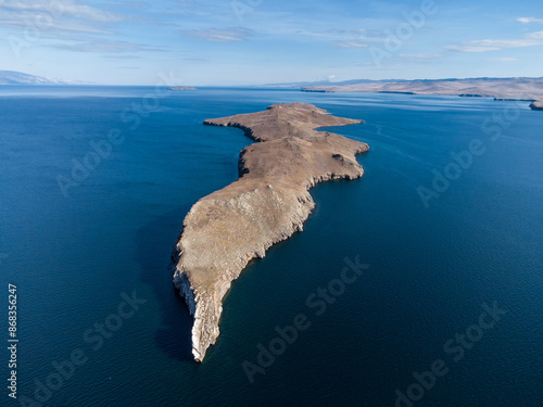 Lake Baikal. Ogoy Island. Warm autumn days. photo