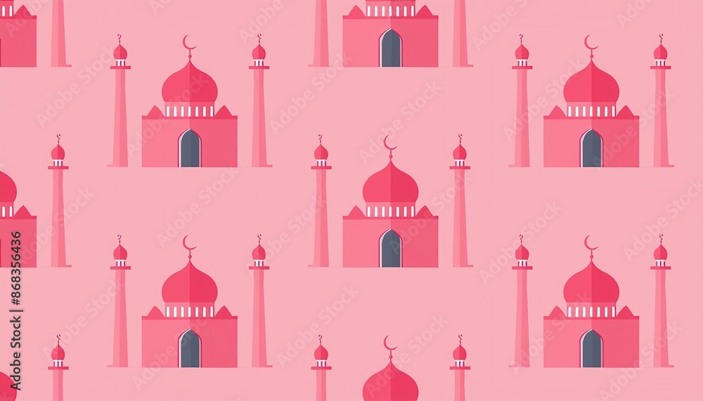 illustration of the mosque. wallpaper mosque illustration of the mosque. wallpaper mosque