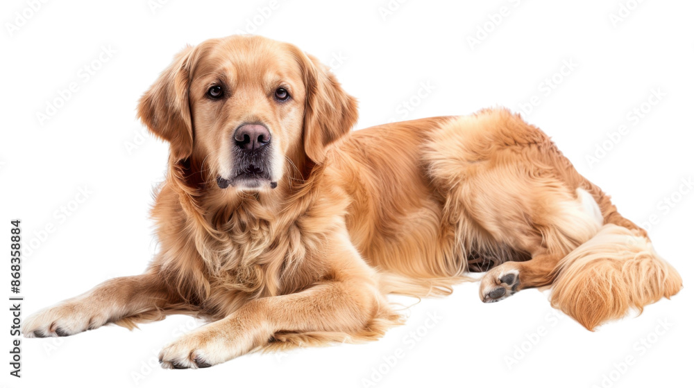 Golden retriever on transparent background Golden retriever on transparent background