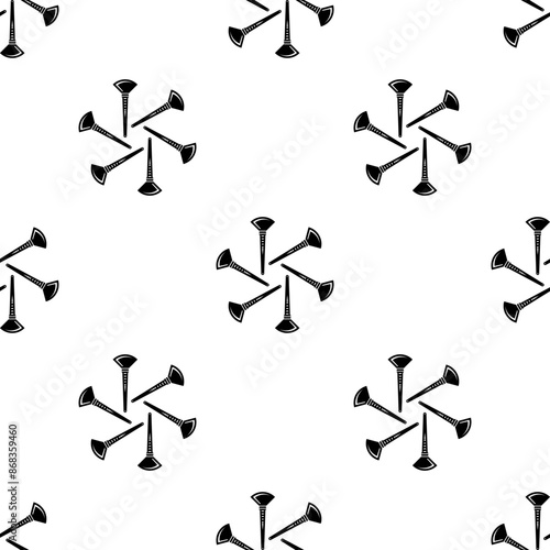 Makeup Brush Icon Seamless Pattern M_2406002