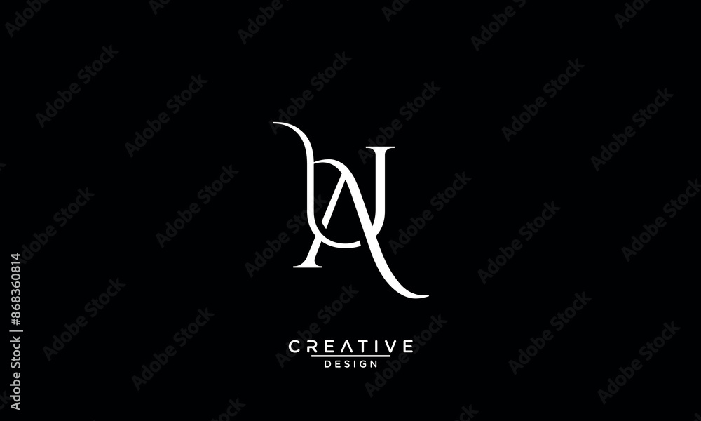 AU, UA, A, U, Abstract Letters Logo Monogram AU, UA, A, U, Abstract Letters Logo Monogram