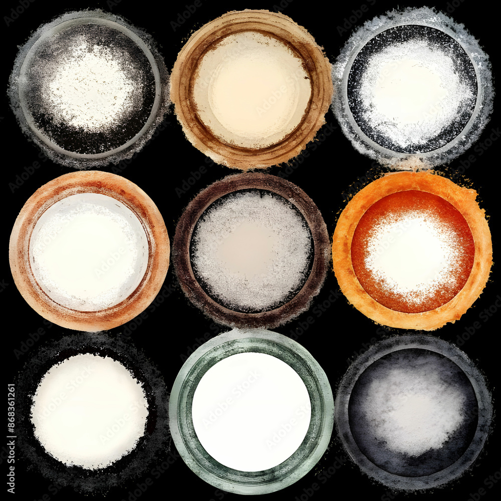 free vector set of round grunge brush frames free vector set of round grunge brush frames
