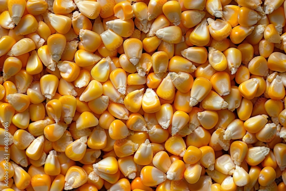 Vibrant Corn Kernels Close-up Vibrant Corn Kernels Close-up