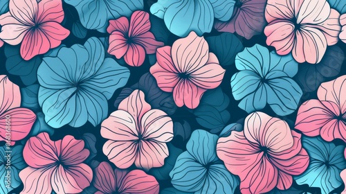 Creative Flower Doodle Themes Wallpaper Background Design Packaging Design Fashion 2 Generative AI