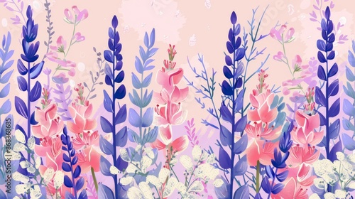 Beautiful Flower Doodles Cute Generative AI