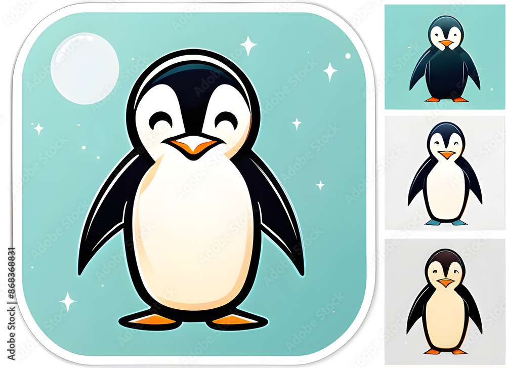 Fototapeta premium Penguin generative ai