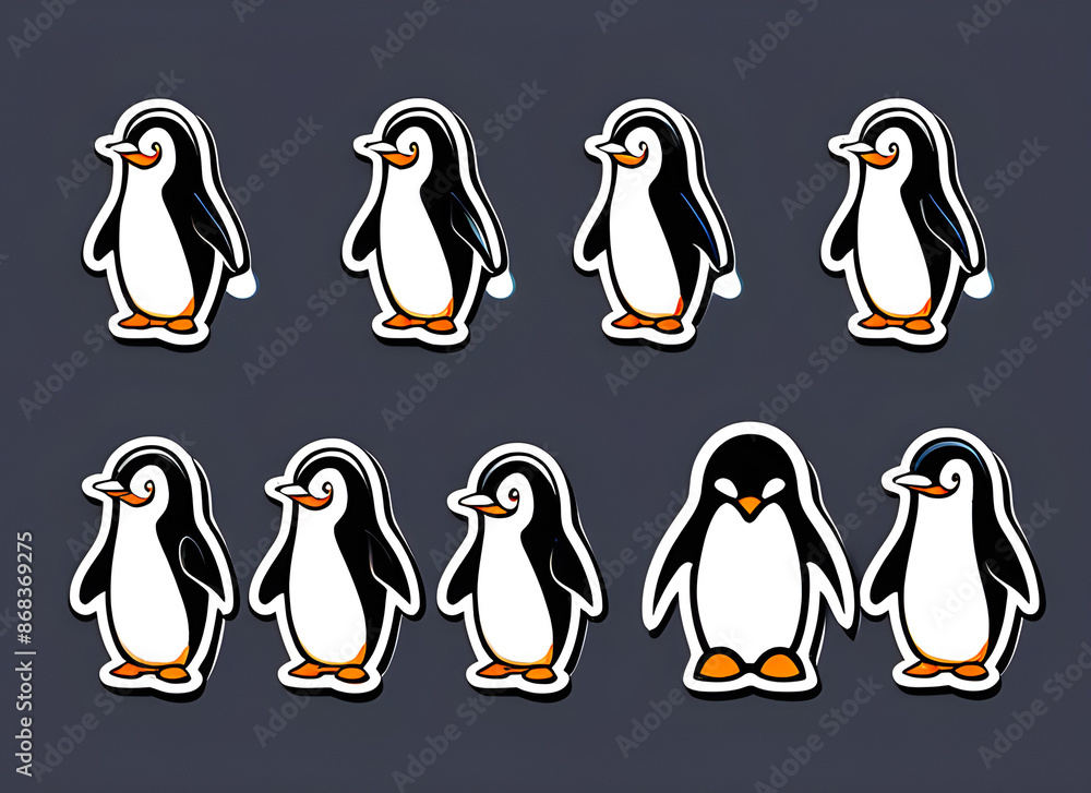Obraz premium Penguin generative ai