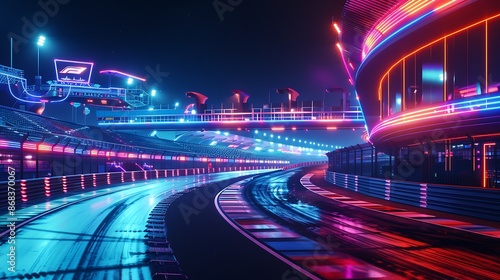 Neon Lights Race Track