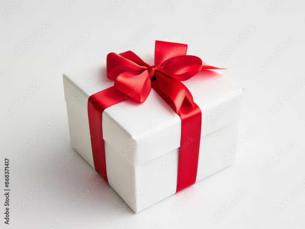 Gift Box with Red Ribbon Gift Box with Red Ribbon